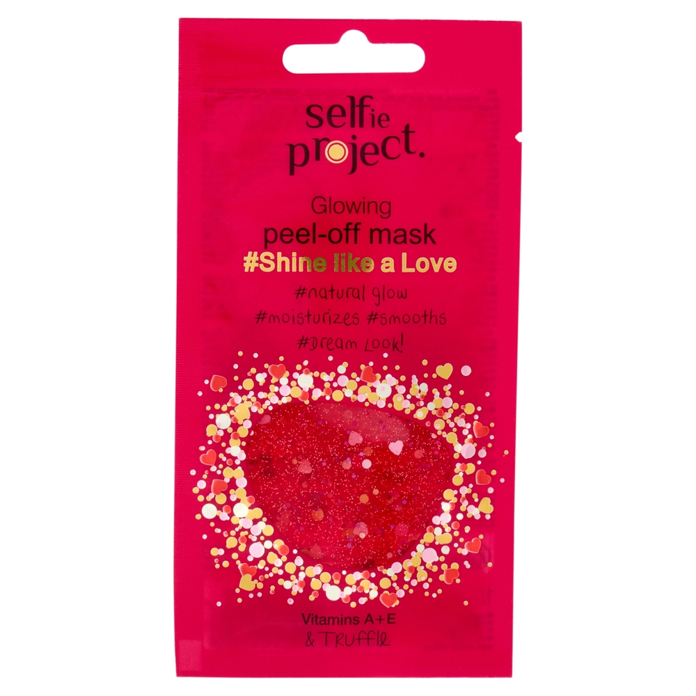 selfie project Glowing peel-off mask #Shine like a Love 12 ml